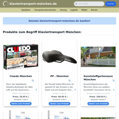 Screenshot klaviertransport-münchen.de