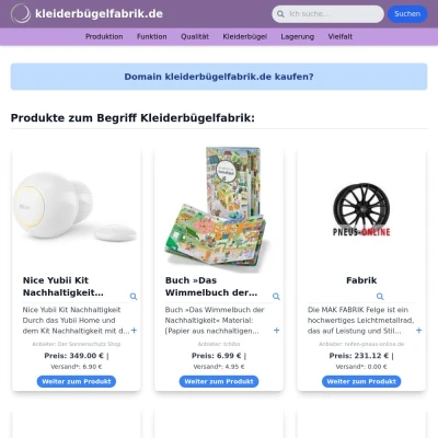 Screenshot kleiderbügelfabrik.de