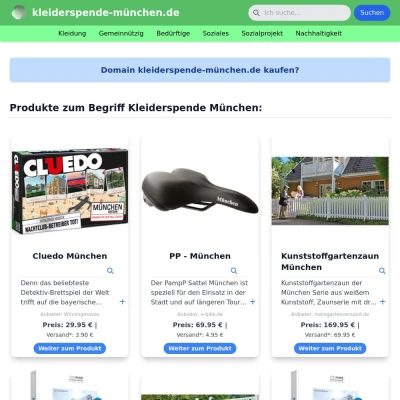 Screenshot kleiderspende-münchen.de