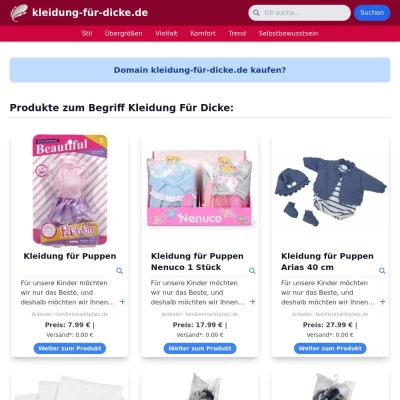 Screenshot kleidung-für-dicke.de