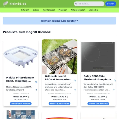 Screenshot kleinöd.de