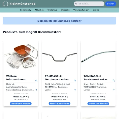 Screenshot kleinmünster.de