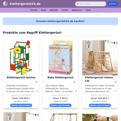 Screenshot klettergerüst24.de