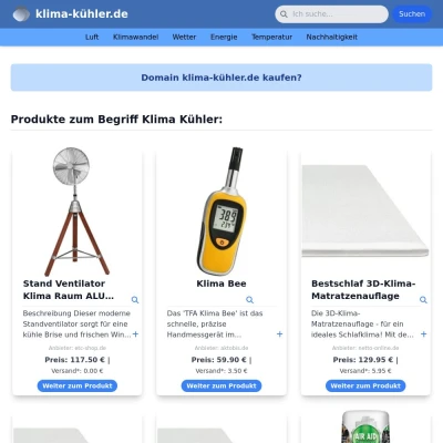 Screenshot klima-kühler.de
