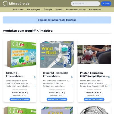 Screenshot klimabüro.de