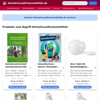 Screenshot klimafreundlichemobilität.de