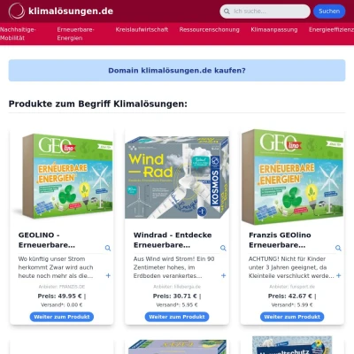 Screenshot klimalösungen.de