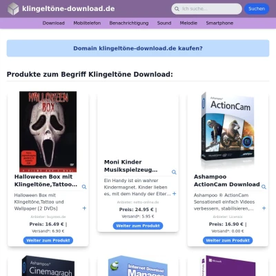 Screenshot klingeltöne-download.de