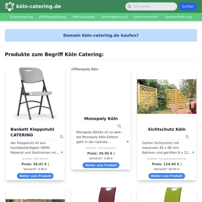 Screenshot köln-catering.de