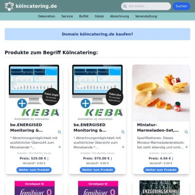 Screenshot kölncatering.de