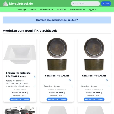 Screenshot klo-schüssel.de