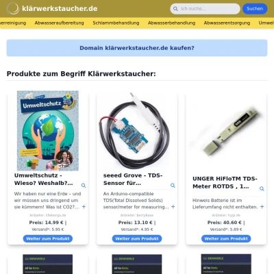 Screenshot klärwerkstaucher.de