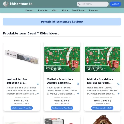 Screenshot kölschtour.de