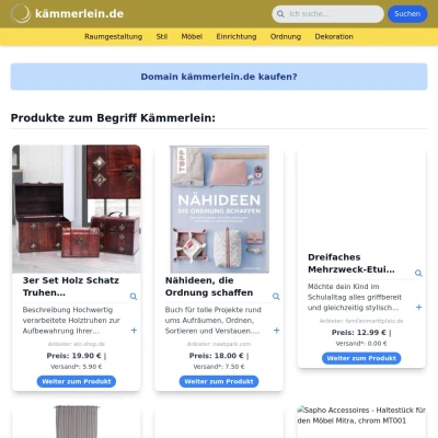 Screenshot kämmerlein.de