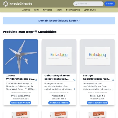 Screenshot kneubühler.de