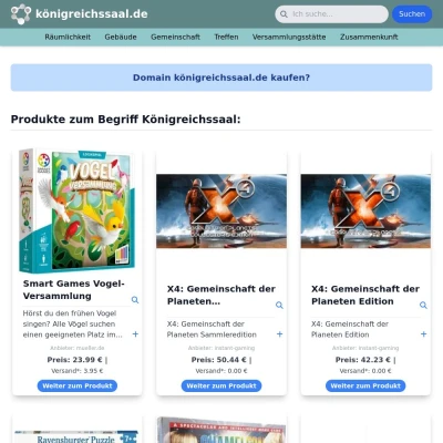 Screenshot königreichssaal.de