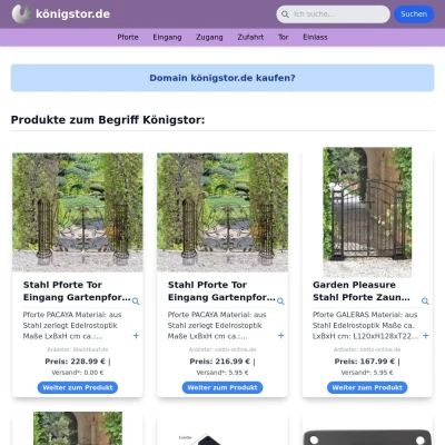 Screenshot königstor.de