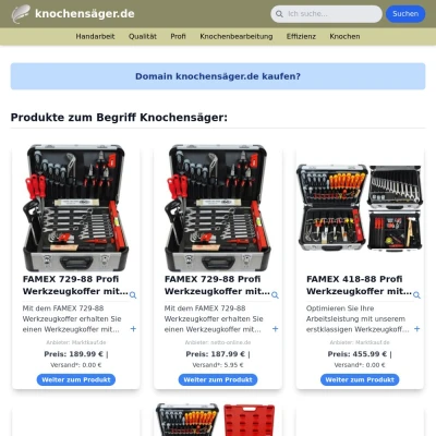 Screenshot knochensäger.de