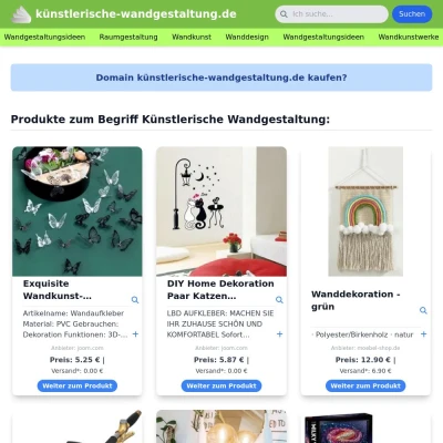 Screenshot künstlerische-wandgestaltung.de