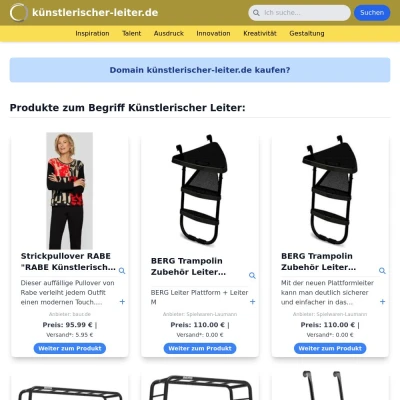 Screenshot künstlerischer-leiter.de