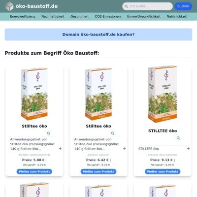 Screenshot öko-baustoff.de