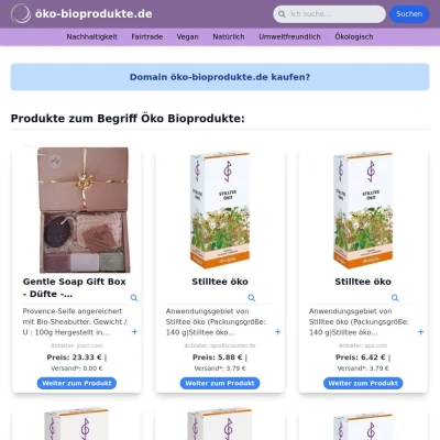 Screenshot öko-bioprodukte.de