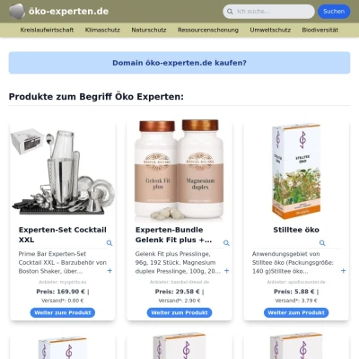 Screenshot öko-experten.de