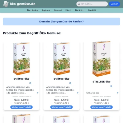 Screenshot öko-gemüse.de