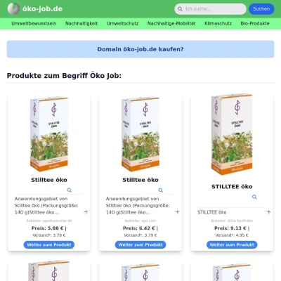 Screenshot öko-job.de