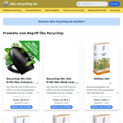 Screenshot öko-recycling.de