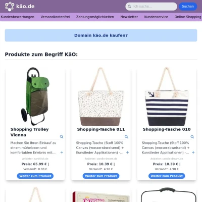 Screenshot käo.de