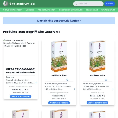 Screenshot öko-zentrum.de