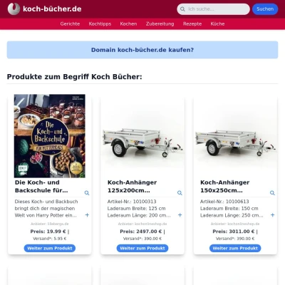 Screenshot koch-bücher.de