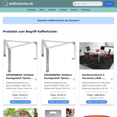 Screenshot kofferküche.de