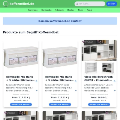 Screenshot koffermöbel.de