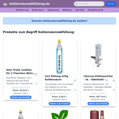 Screenshot kohlensäureabfüllung.de