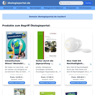 Screenshot ökologieportal.de