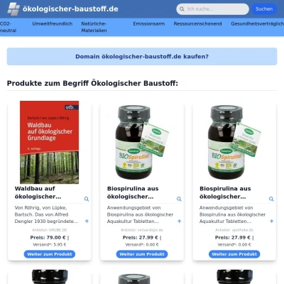 Screenshot ökologischer-baustoff.de