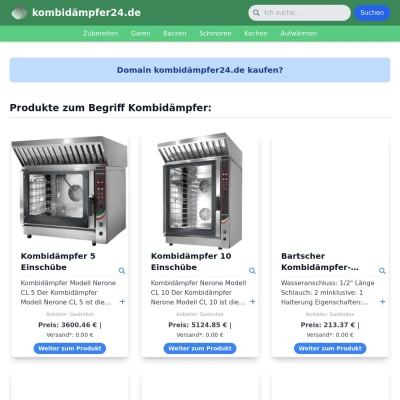 Screenshot kombidämpfer24.de