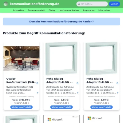 Screenshot kommunikationsförderung.de