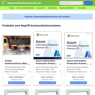 Screenshot kommunikationsräume.de
