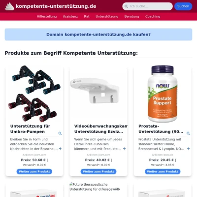 Screenshot kompetente-unterstützung.de