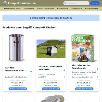 Screenshot komplett-küchen.de