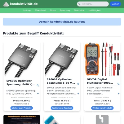 Screenshot konduktivität.de