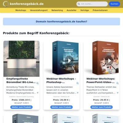 Screenshot konferenzgebäck.de