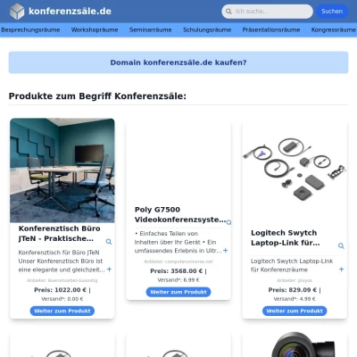 Screenshot konferenzsäle.de