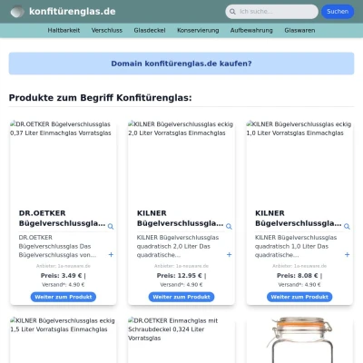 Screenshot konfitürenglas.de