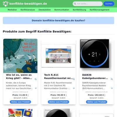 Screenshot konflikte-bewältigen.de