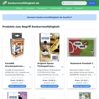 Screenshot konkurrenzfähigkeit.de