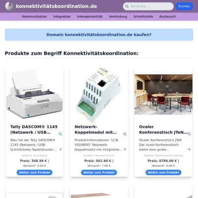 Screenshot konnektivitätskoordination.de
